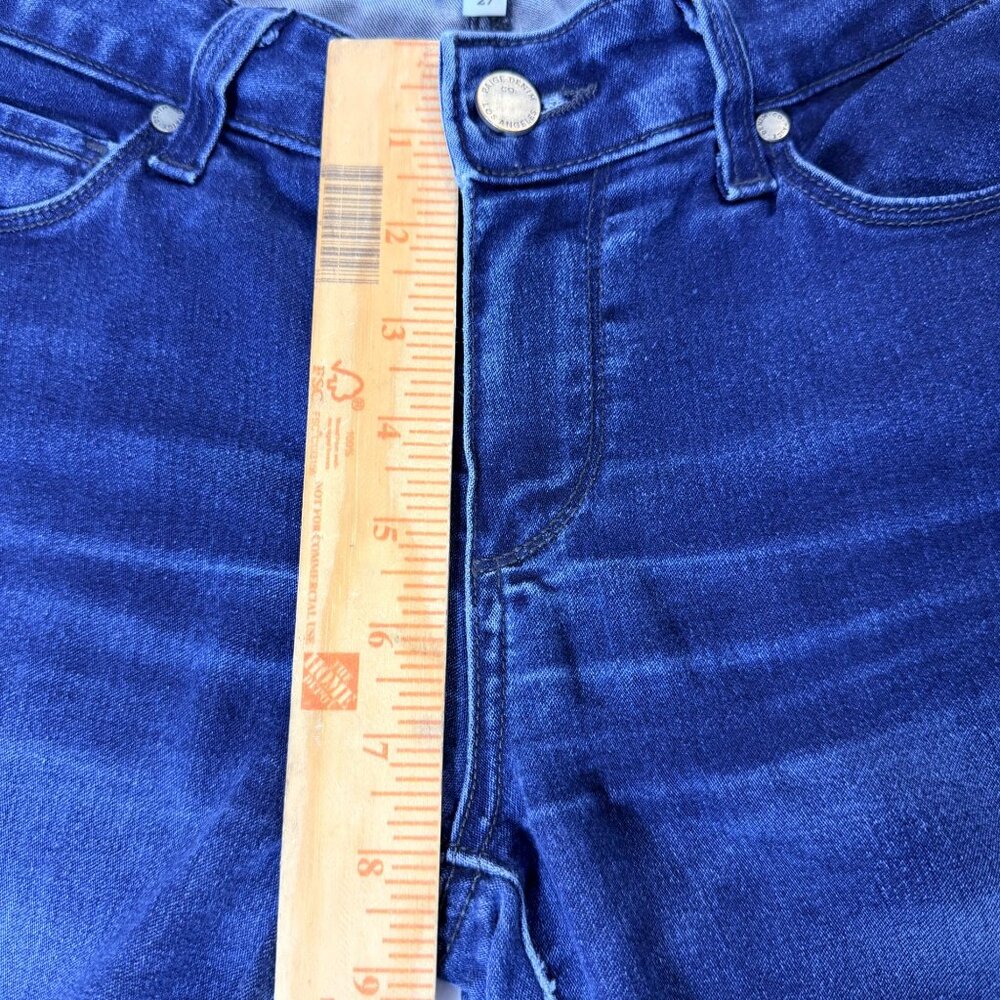 Paige Verdugo Ultra Skinny Womens Dark Wash Jeans Size 27 Mid-Rise Stretch Denim - Picture 10 of 15